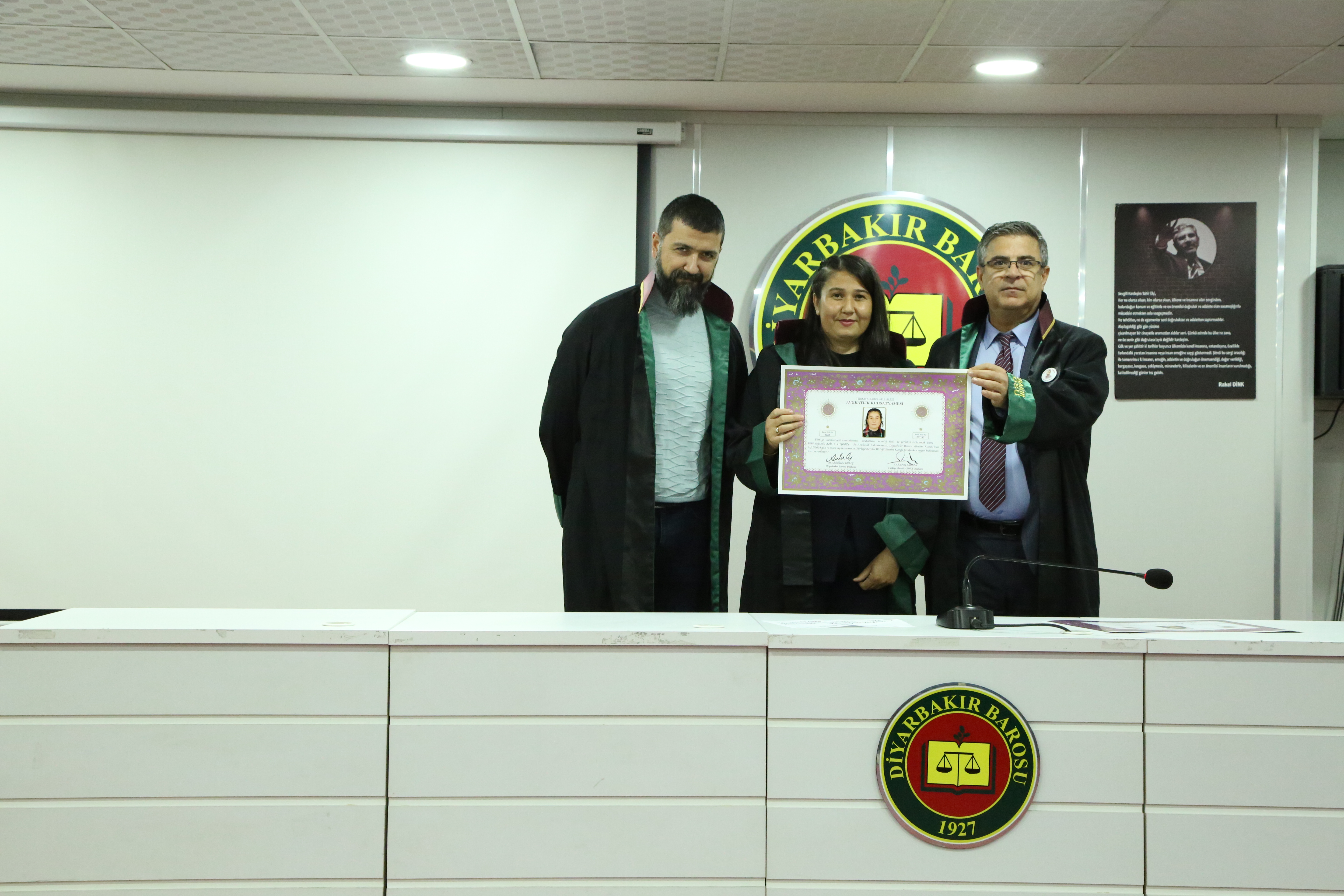 Üç Meslektaşımız Avukatlık Yeminini İcra Ederek Aramıza Katıldı — 2