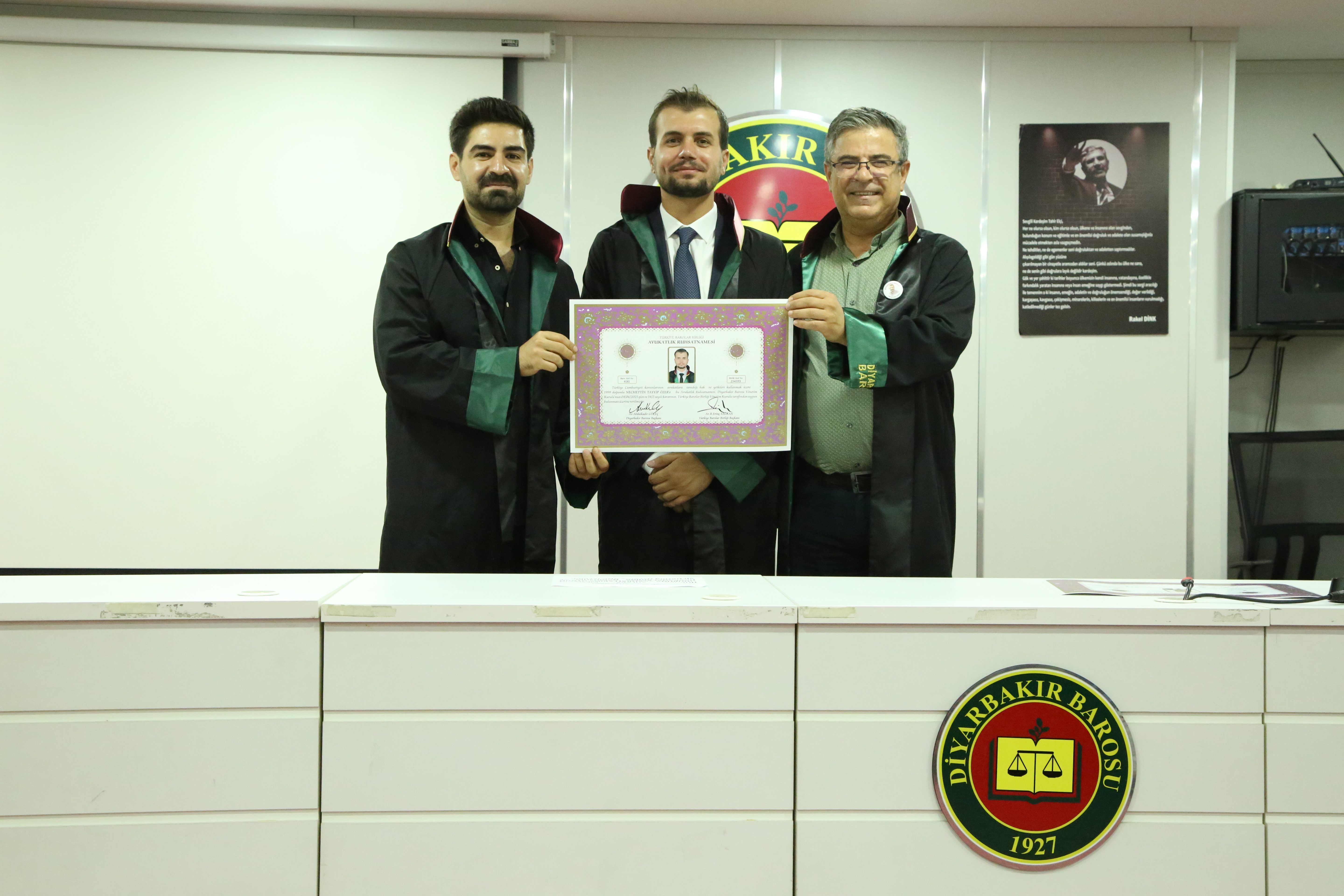 İki Meslektaşımız Avukatlık Yeminini İcra Ederek Aramıza Katıldı — 1