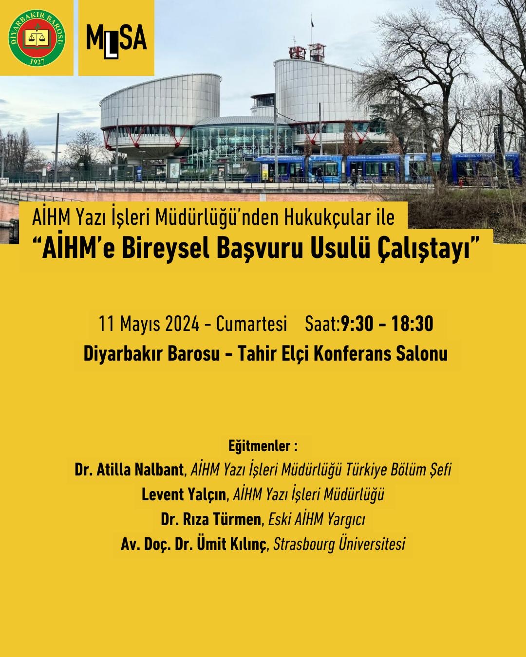 AİHM'ye Bireysel Başvuru Usulü Çalıştayı — 1