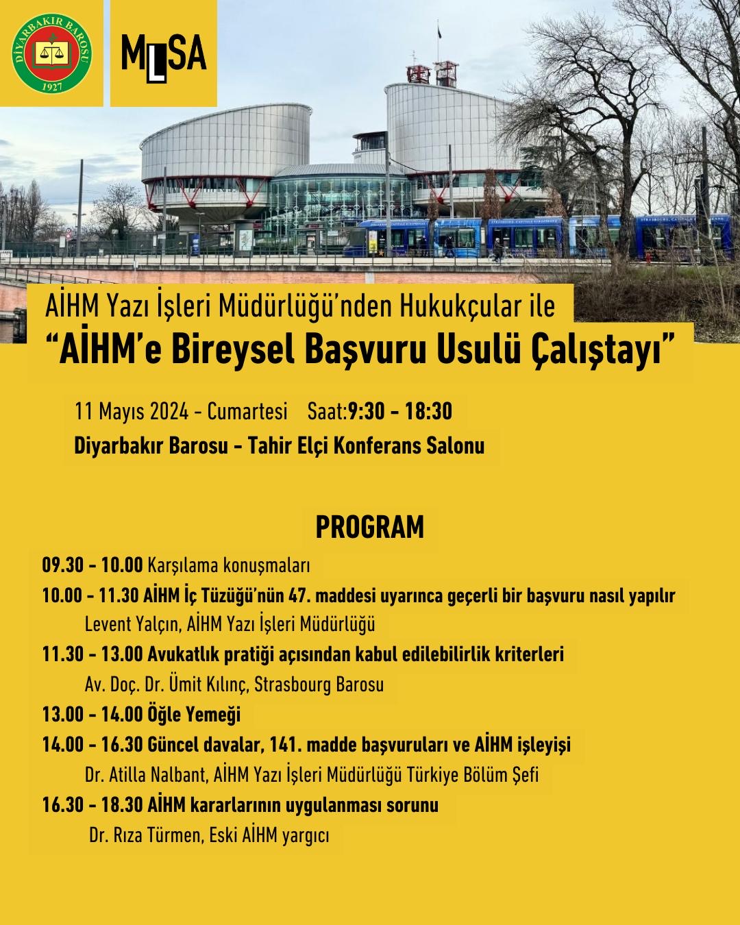 AİHM'ye Bireysel Başvuru Usulü Çalıştayı — 2