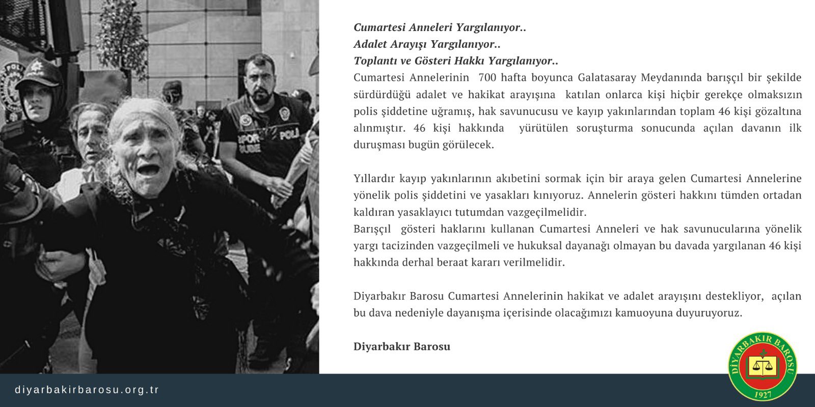 Cumartesi Anneleri Yargılanıyor! — 1