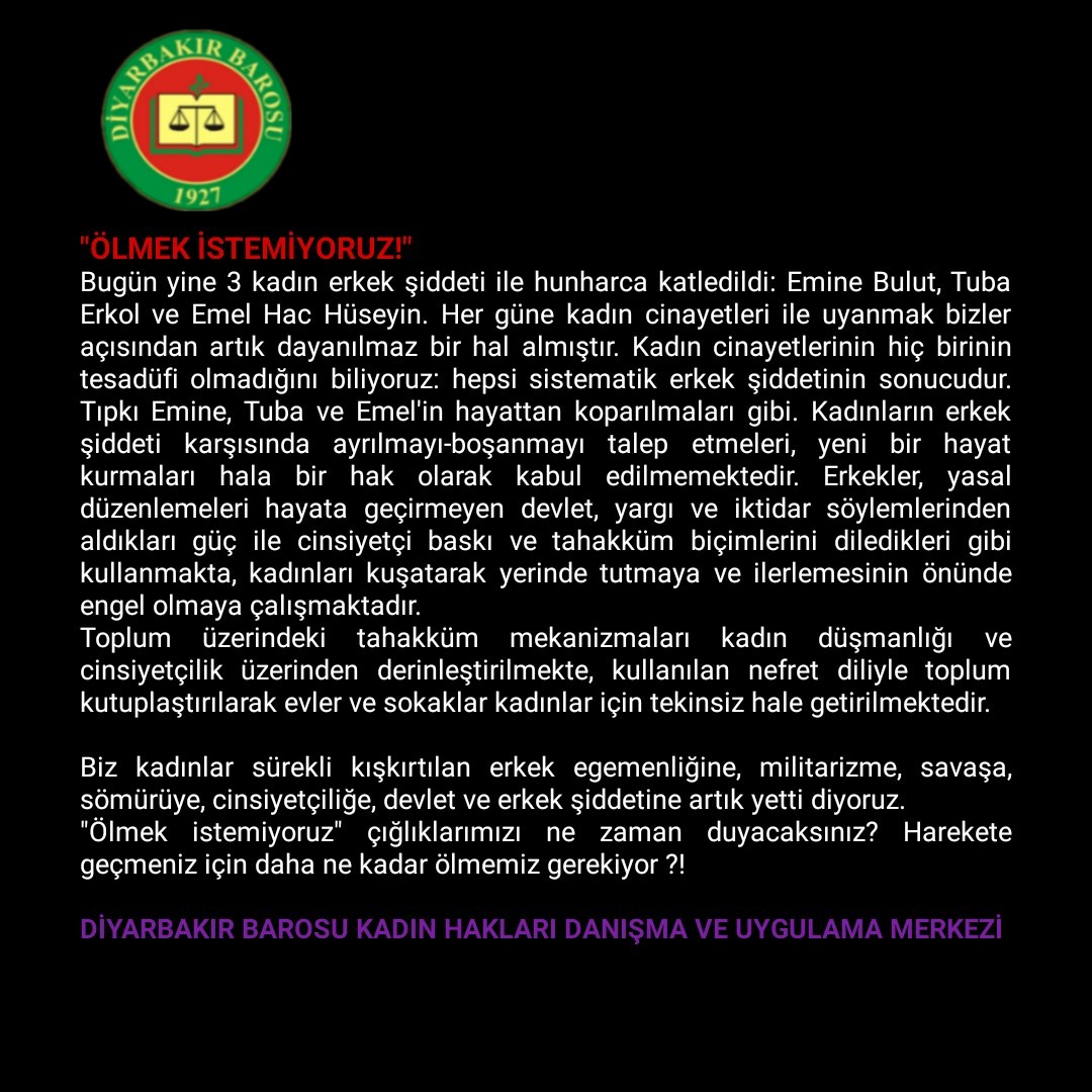 "Ölmek Istemiyoruz" — 1