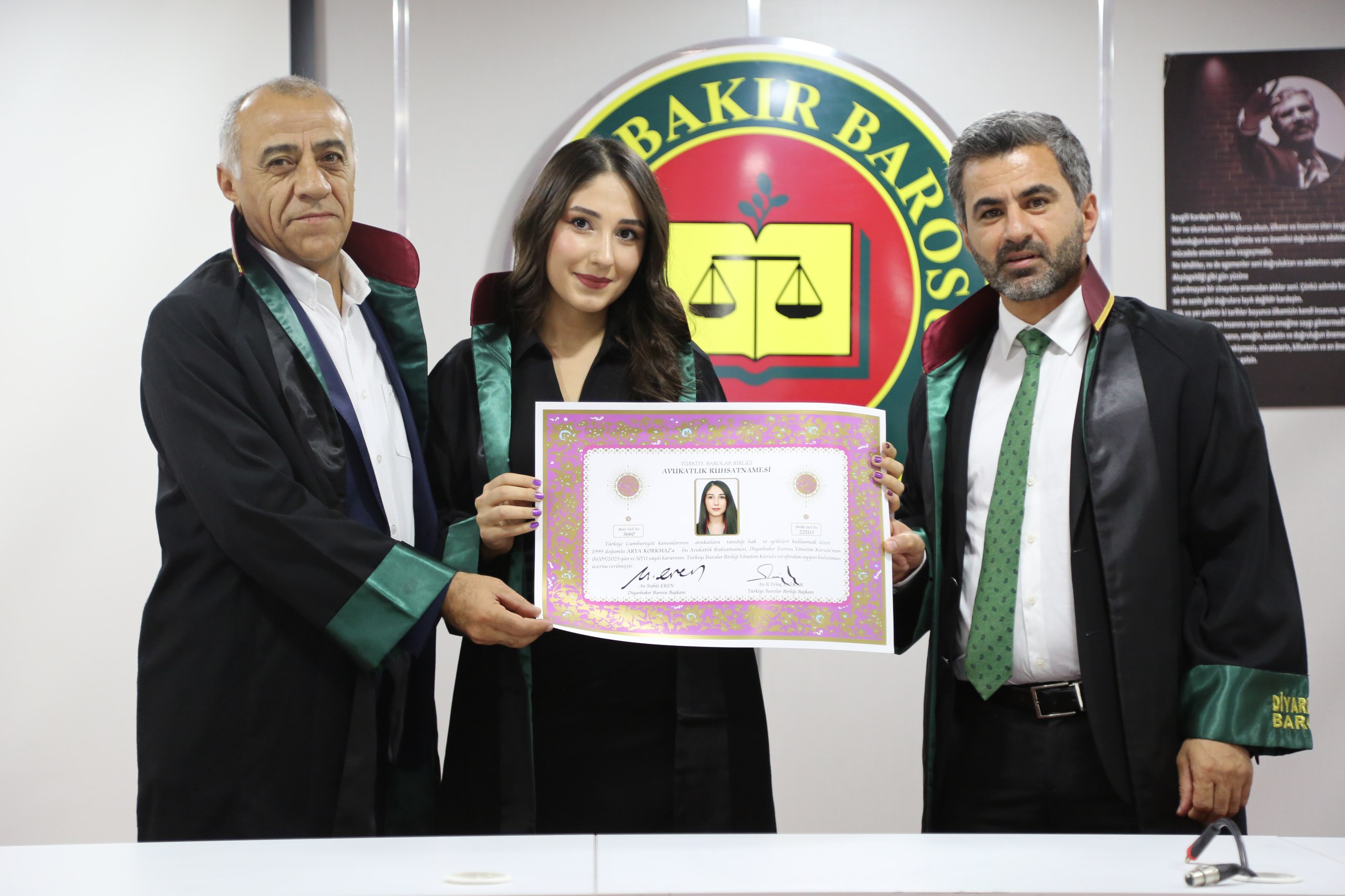 Üç Meslektaşımız Avukatlık Yeminini İcra Ederek Aramıza Katıldı — 2