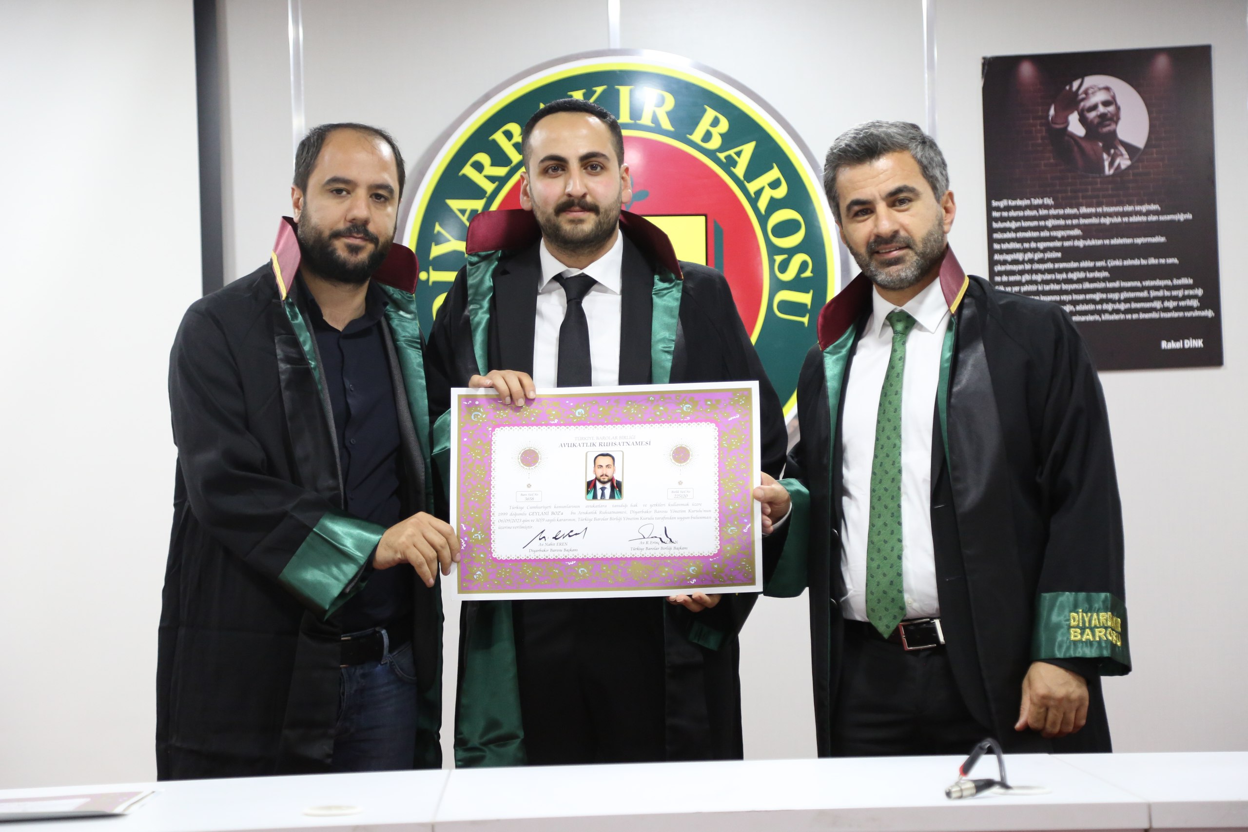 Üç Meslektaşımız Avukatlık Yeminini İcra Ederek Aramıza Katıldı — 1