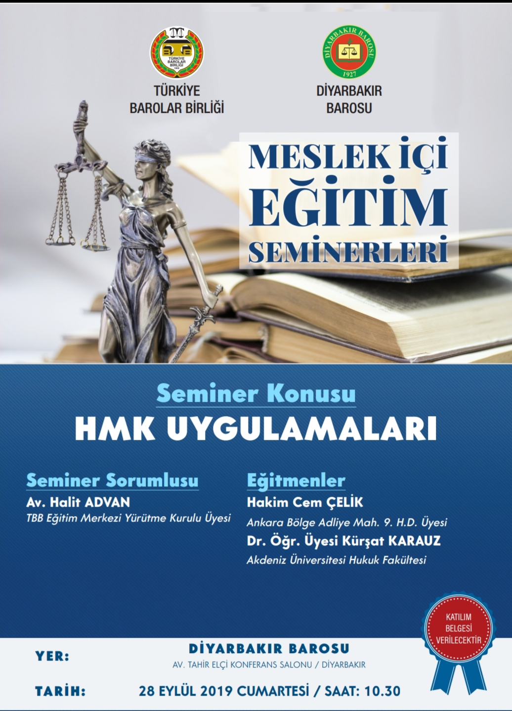 HMK Uygulamaları Konulu Meslek İçi Eğitim Semineri Yapılacaktır. — 1