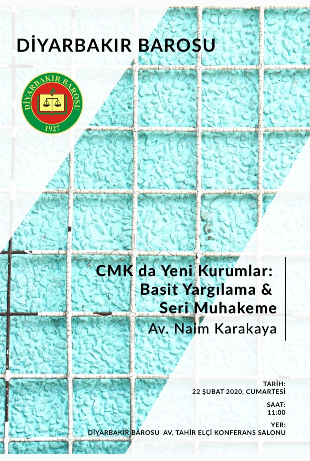 CMK'da Yeni Kurumlar: Basit Yargılama ve Seri Muhakeme Konulu Meslek İçi Eğitim Semineri — 1
